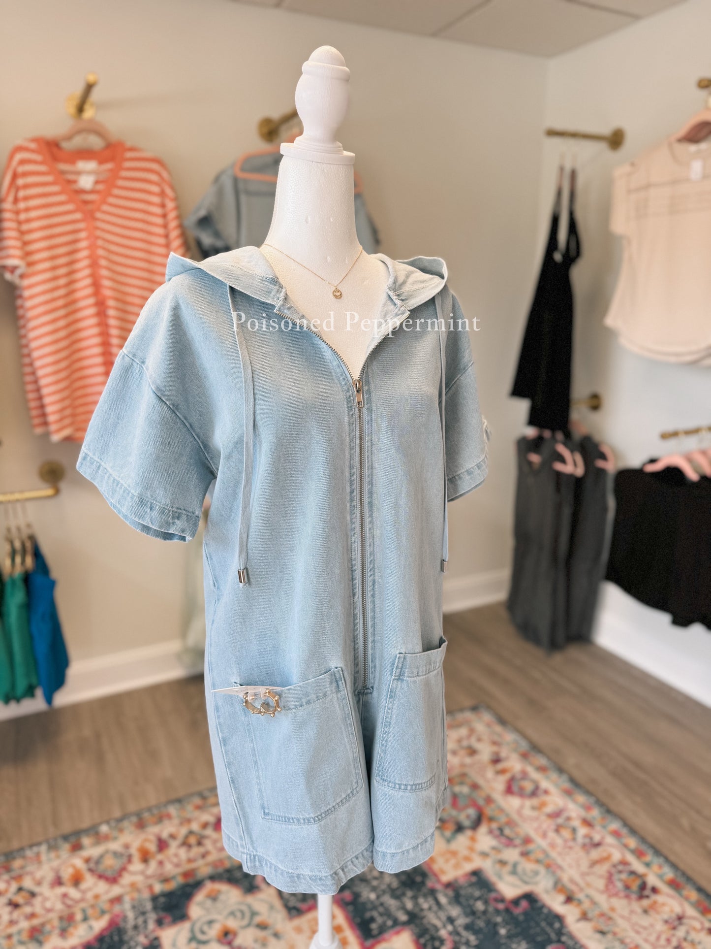 Darcy Denim Romper